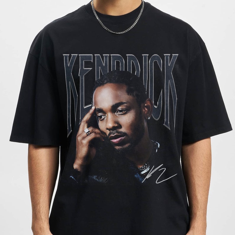 Kendrick Lamar Graphic Shirt Autograph Vintage Rap Shirt Graphic Shirt