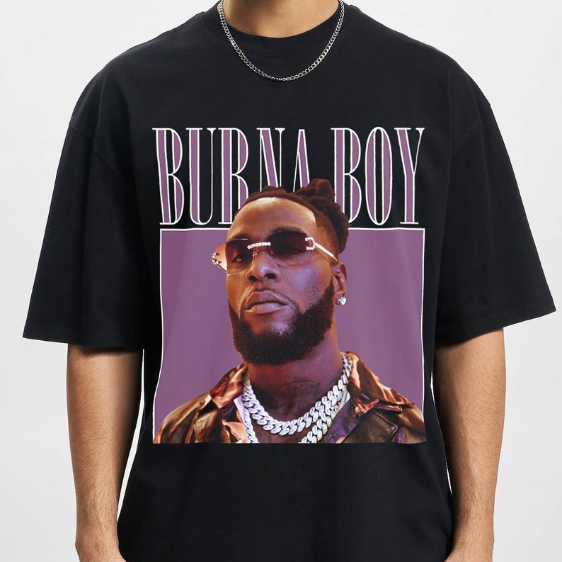 Burna Boy Shirt Vintage Singer Burna Boy Shirt Bootleg Sweashirt Rapper Graphic Shirt Retro Fans