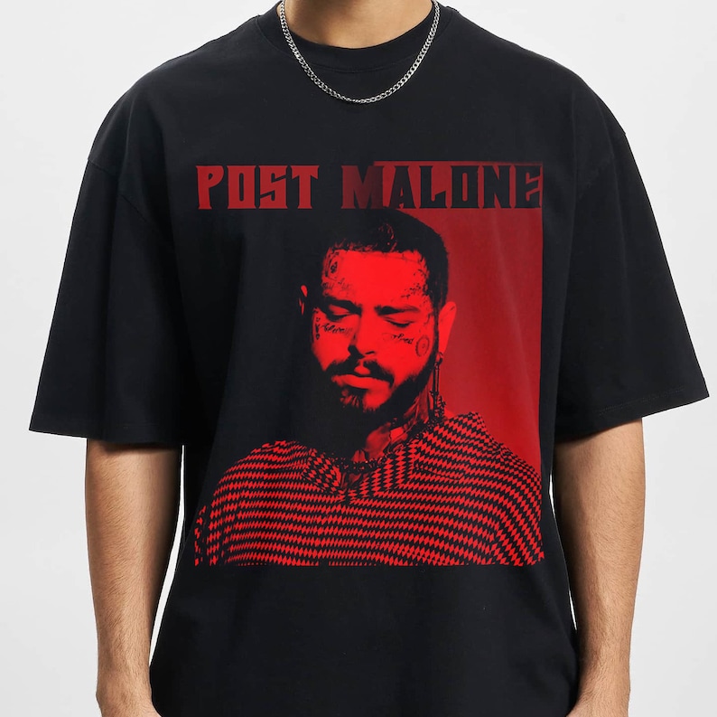 Posty Shirt Posty Shirt Post Malone Vintage Style Bootleg Graphic Shirt