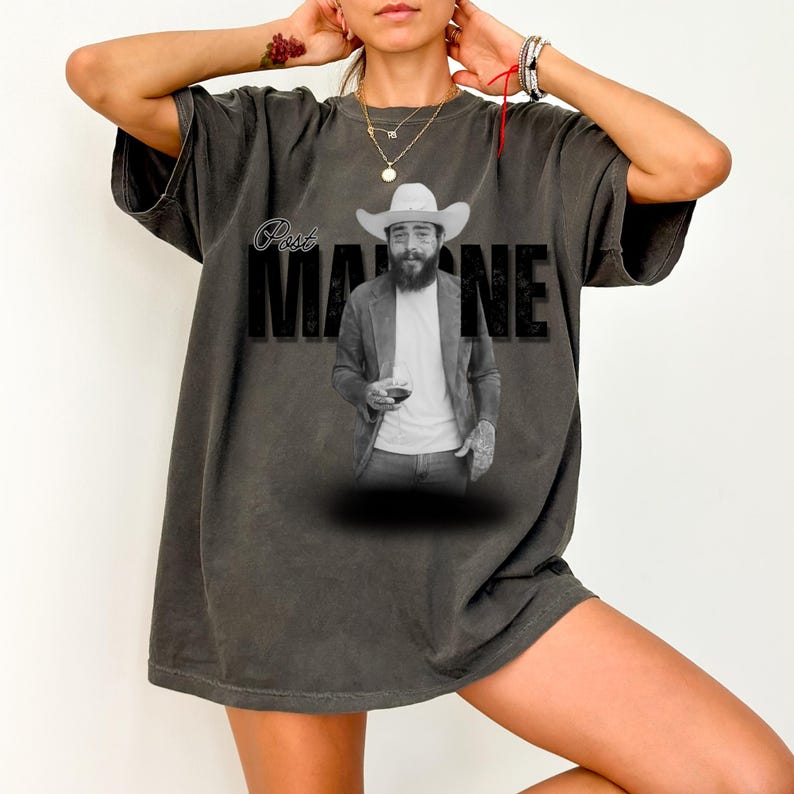 Cowboy Posty Rap Music Merch Shirt Vintage Post Malone Austin Album 90S Shirt