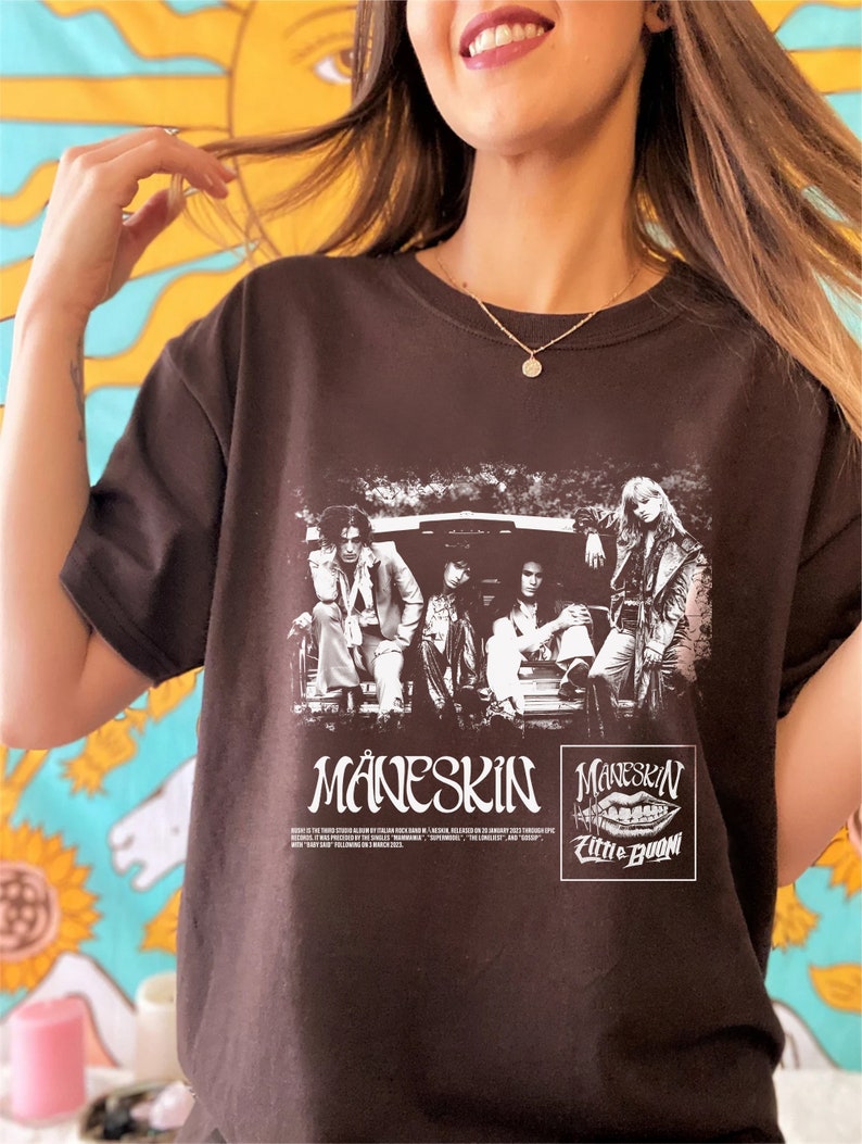 Maneskin Tour 2025 Shirt, Maneskin Shirt, Rock Band Tour Concershirt, Trending Shirt