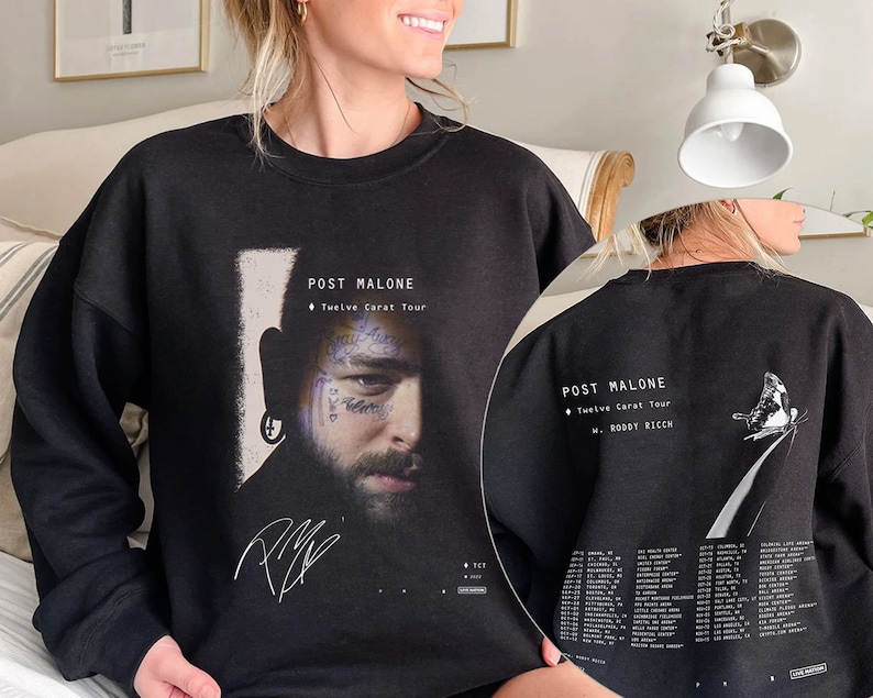 Posty Shirt, Pm Twelve Carat Tour Shirt, Twelve Carat Sweashirt, Hoodie (On 2 Sides)