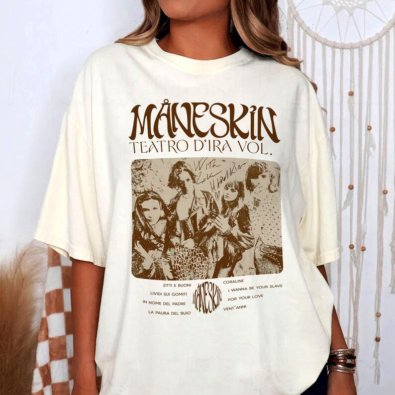 Maneskin Hoodie Vintage Maneskin Rock Music Hoodie Maneskin Band Hoodie Shirt