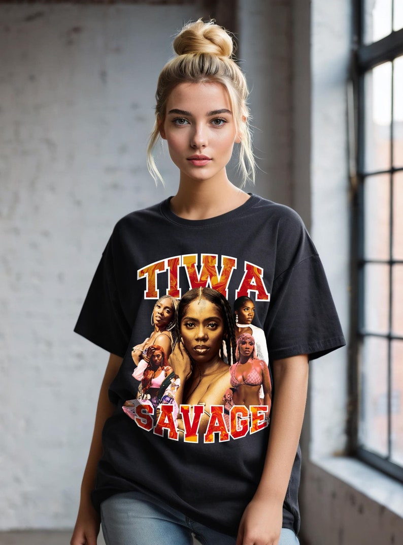 Retro Tiwa Savage Shirt Tiwa Savage Graphic Shirt Afrobeats Rap Shirt