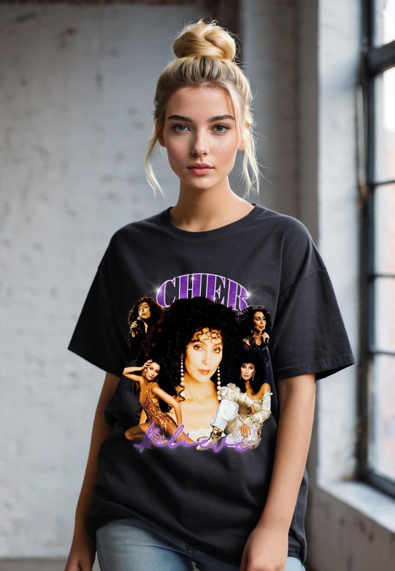 Tribute Graphic Shirt, Bootleg Style Shirt, Pop Goddess Shirt, Retro Do You Believe Shirt, Tour Merch