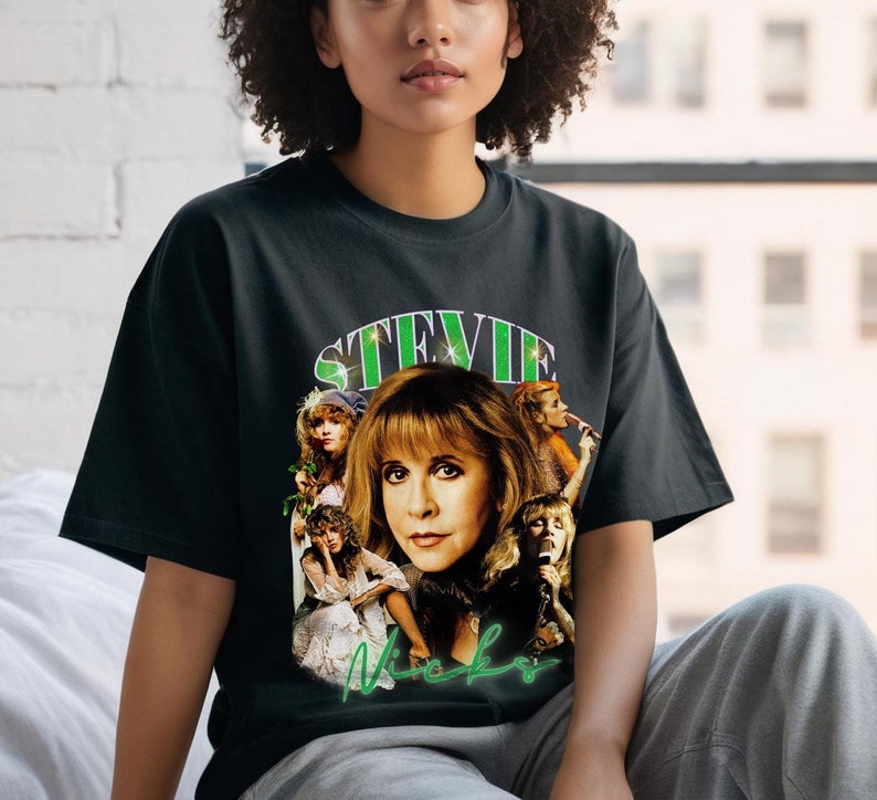 Vintage Style Stevie Nicks Shirt Stevie Nicks Bootleg Rap Shirt 24 Karat Gold Tour Shirt