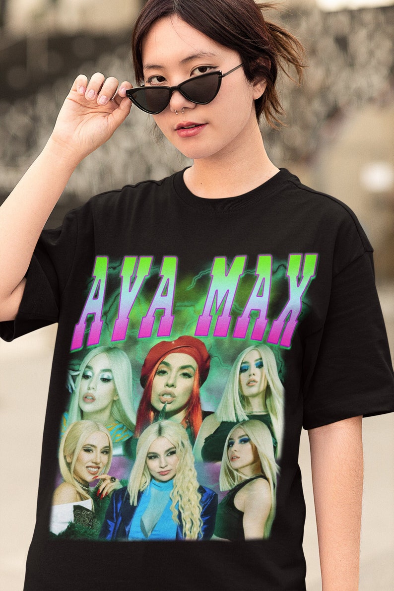 Ava Max Retro Shirt Ava Max Vintage 90'S Print Shirt Ava Max Clothing