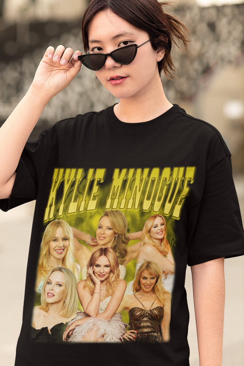 Kylie Minogue Retro Shirt Kylie Minogue Vintage 90'S Print Shirt
