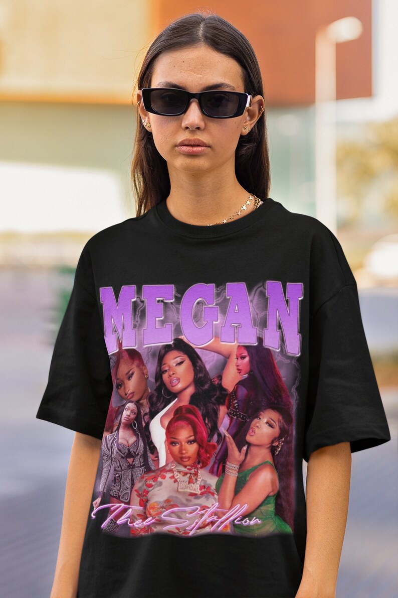 Megan Thee Stallion Retro Shirt Megan Thee Stallion Vintage Print Shirt
