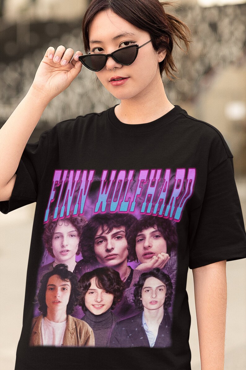 Finn Wolfhard Retro Shirt Finn Wolfhard Vintage Print 90'S Shirt Finn Wolfhard Clothing