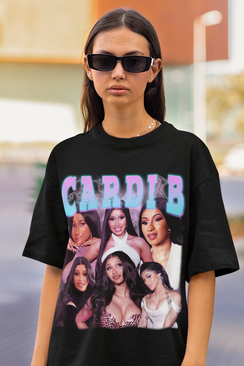 Cardi B Retro Shirt Cardi B Vintage Print Shirt Cardi B Clothing