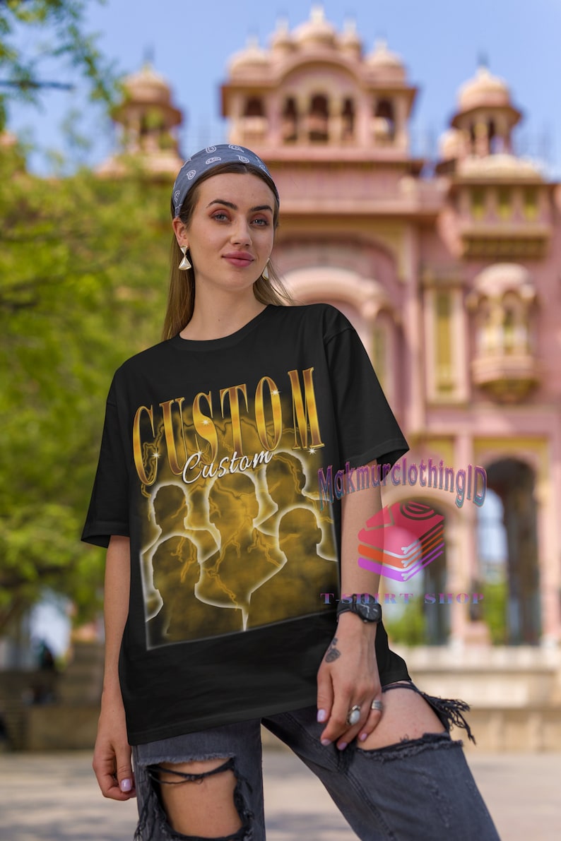 Custom Retro Shirt Custom Bootleg Vintage Print 90'S Shirt Custom Clothing