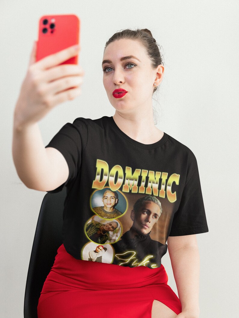 Dominic Fike Retro Shirt Dominic Fike Vintage Print Shirt Dominic Fike Clothing