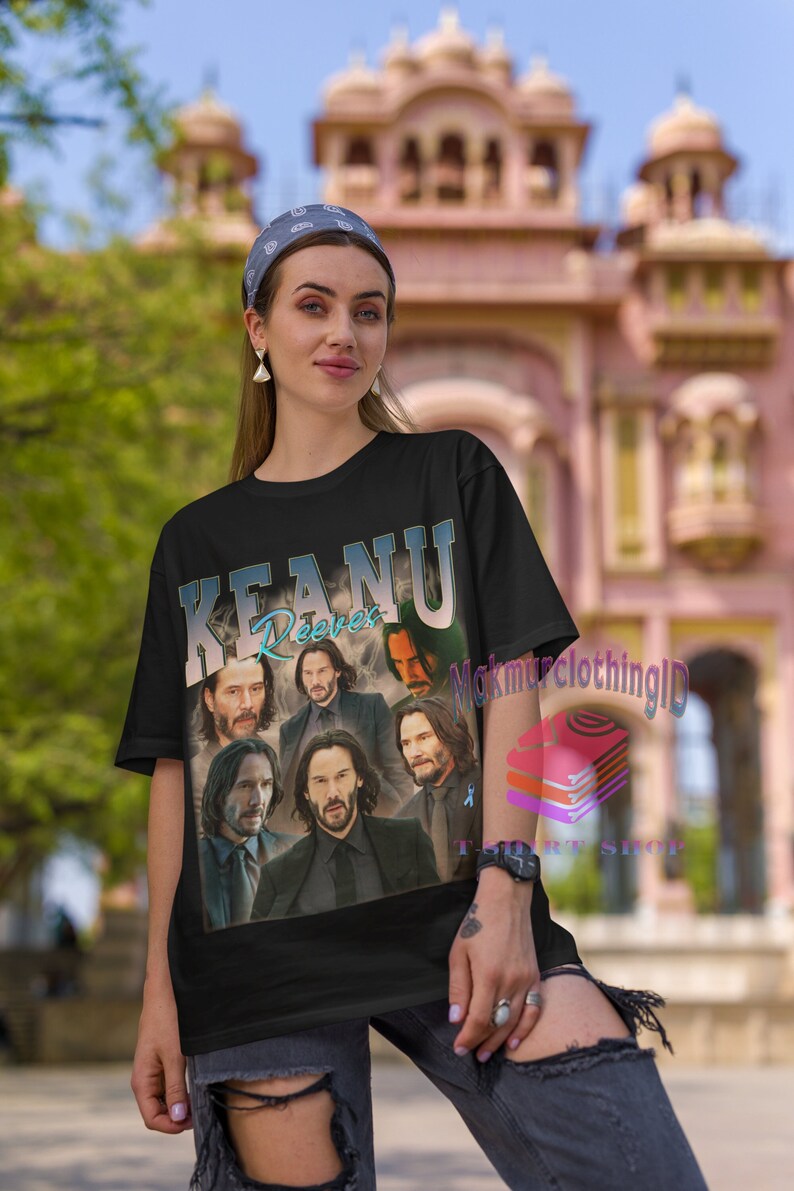 Keanu Reeves Retro Shirt Keanu Reeves Vintage Print 90'S Shirt Keanu Reeves Clothing
