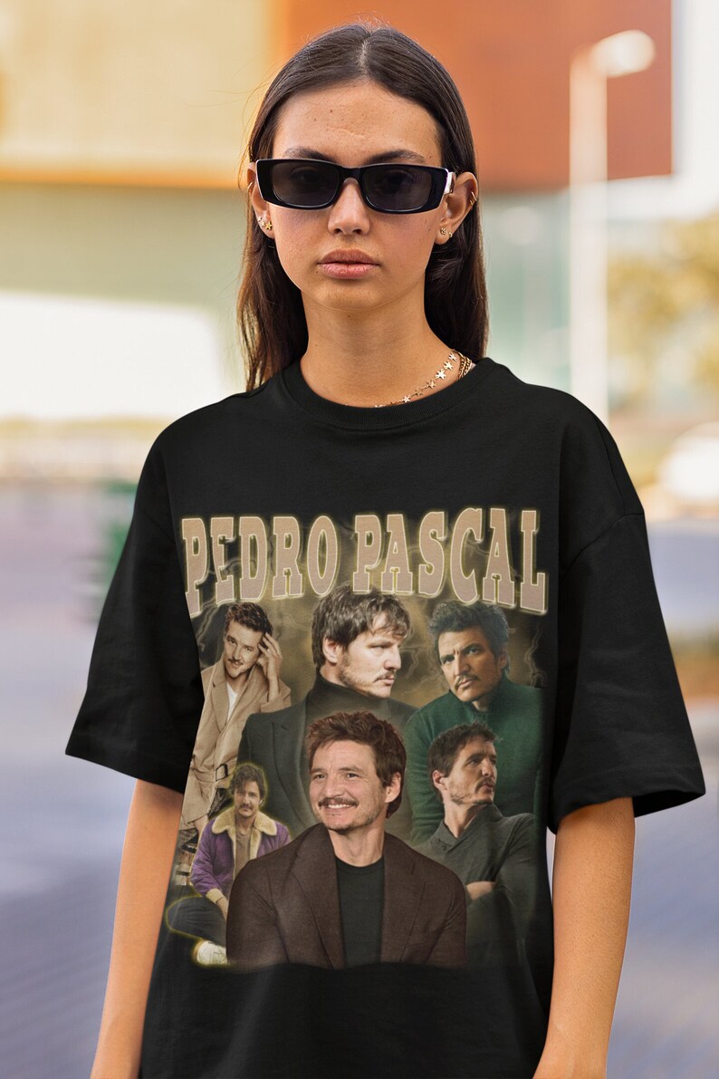 Pedro Pascal Retro Shirt Pedro Pascal Vintage Print Shirt Pedro Pascal Clothing