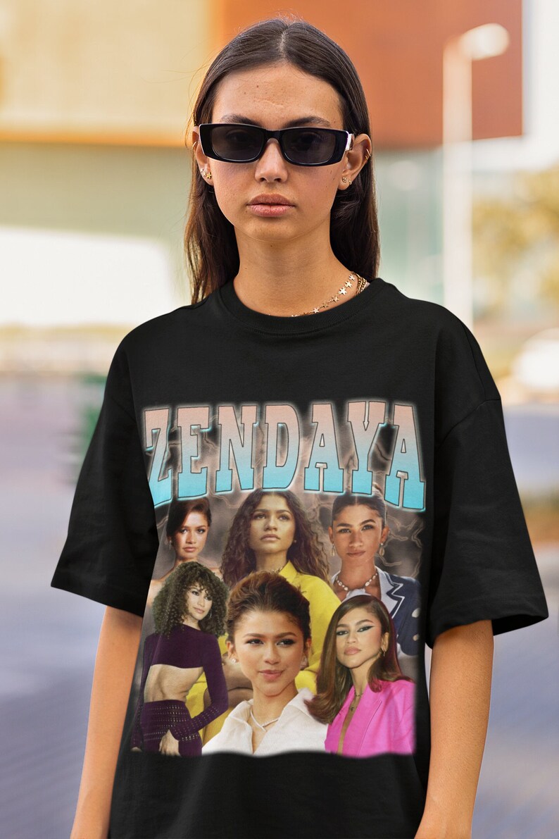 Zendaya Retro Shirt Zendaya Vintage Print Shirt Zendaya Clothing