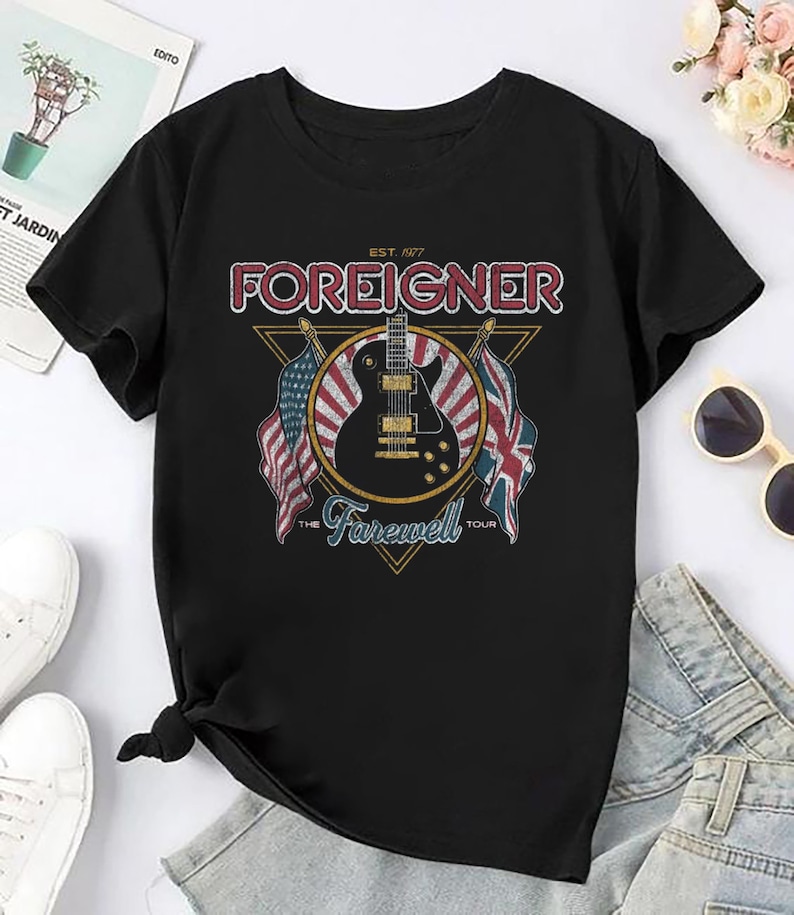 Foreigner Band 90S Vintage Shirt Foreigner Band Rock Music Foreigner Fan Gift