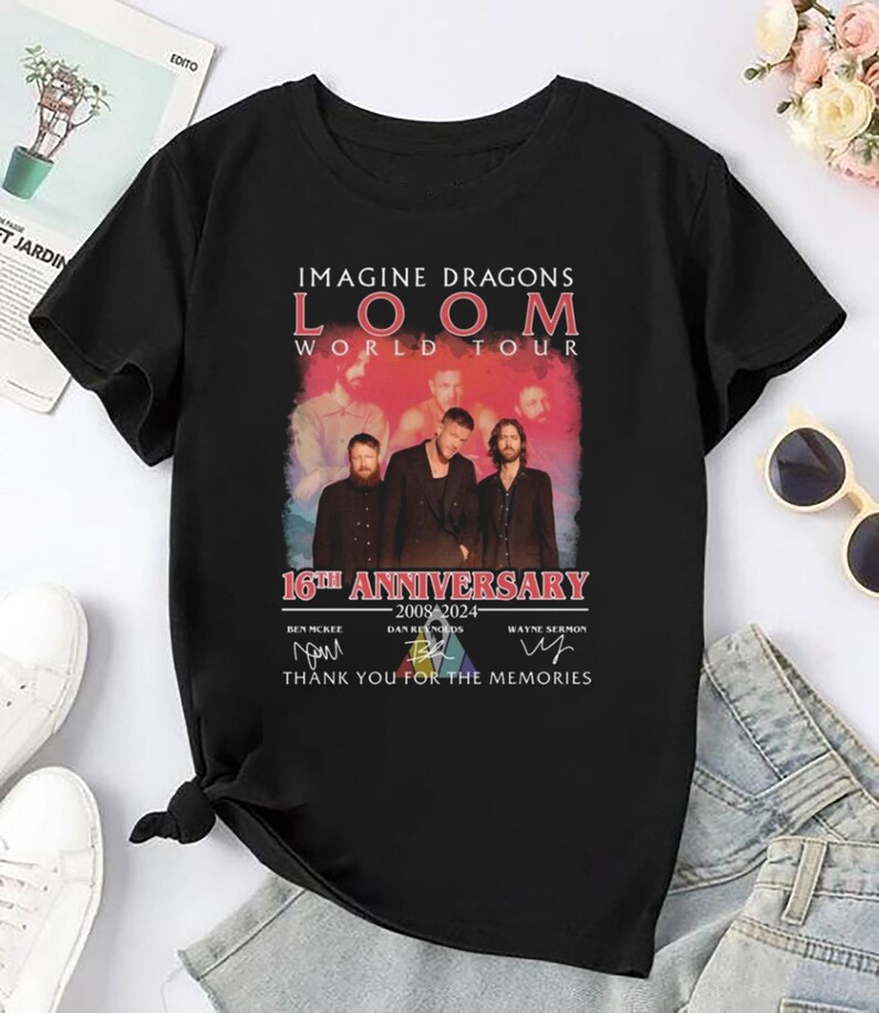 Imagine Dragons 16Th Anniversary Shirt Imagine Dragons Shirt Imagine Dragons Fan Gift