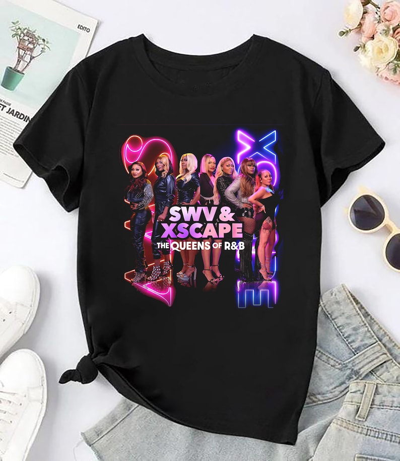 Swv And Xscape Queens Of Rb Shirt Swv And Xscape 2025 Tour Shirt Swv & Xscape Band Merch