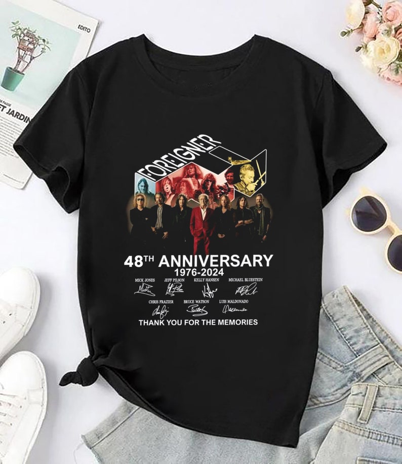 Foreigner Band 48Th Anniversary Shirt Foreigner Band Rock Music Shirt Foreigner Fan Gift