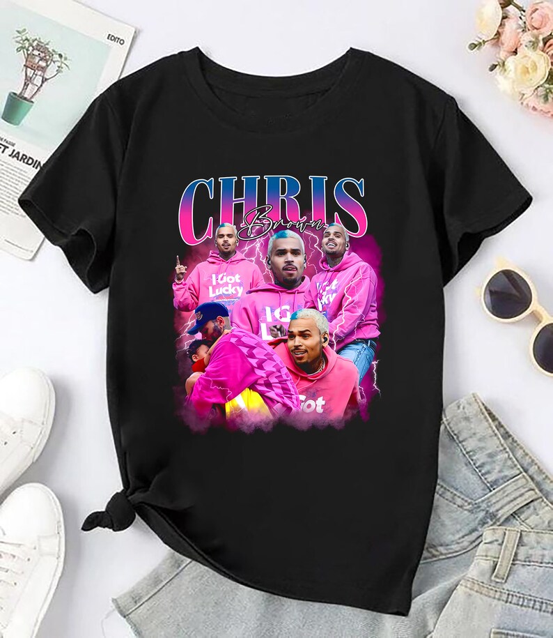 Chris Brown Bootleg Shirt Chris Brown 90S Vintage Shirt Chris Brown Homage Shirt