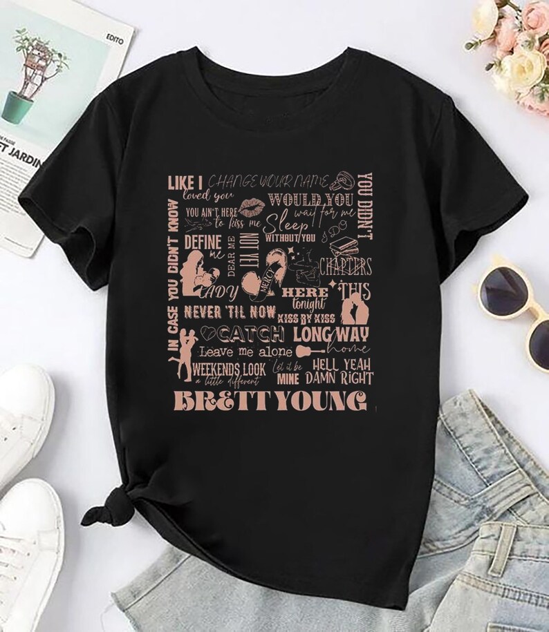Brett Young Graphic Shirt Brett Young Homage Shirt Brett Young Fan Shirt