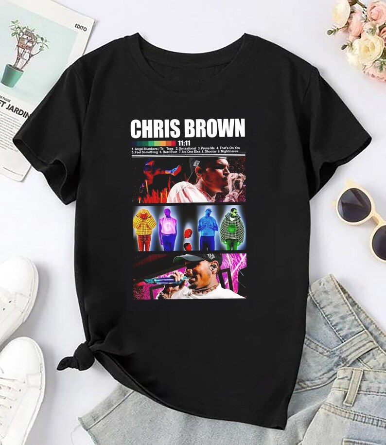 Chris Brown 11:11 Album Shirt Graphic Chris Brown Tour 2025 Chris Brown Fan Gift