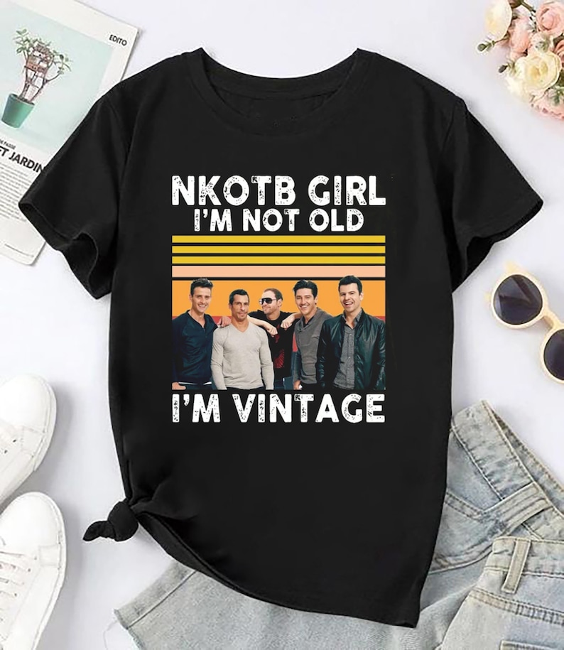 Nkotb Girl I'M Not Old I'M Vintage Shirt New Kids On The Block Tour 2025 Shirt