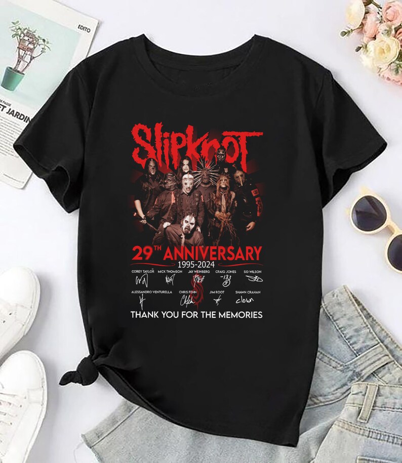 29Th Anniversary Slipknot Band Shirt Slipknot 2025 Tour Shirt Slipknot Band Fan Gift