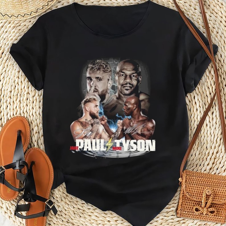 Jake Paul Vs Mike Tyson Vintage Shirt Mike Tyson Signature Shirt Mike Tyson Fan Gift