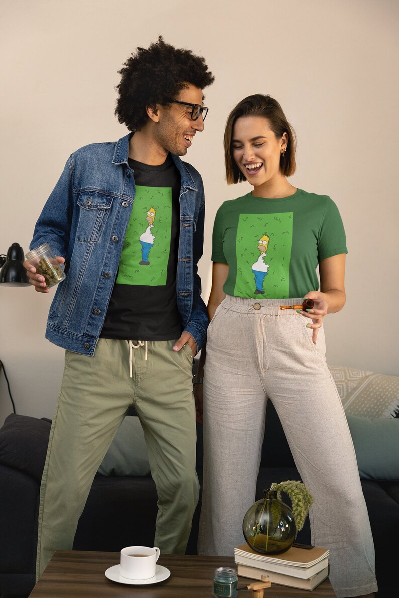 Heavy Shirt Homer Simpson Bushes