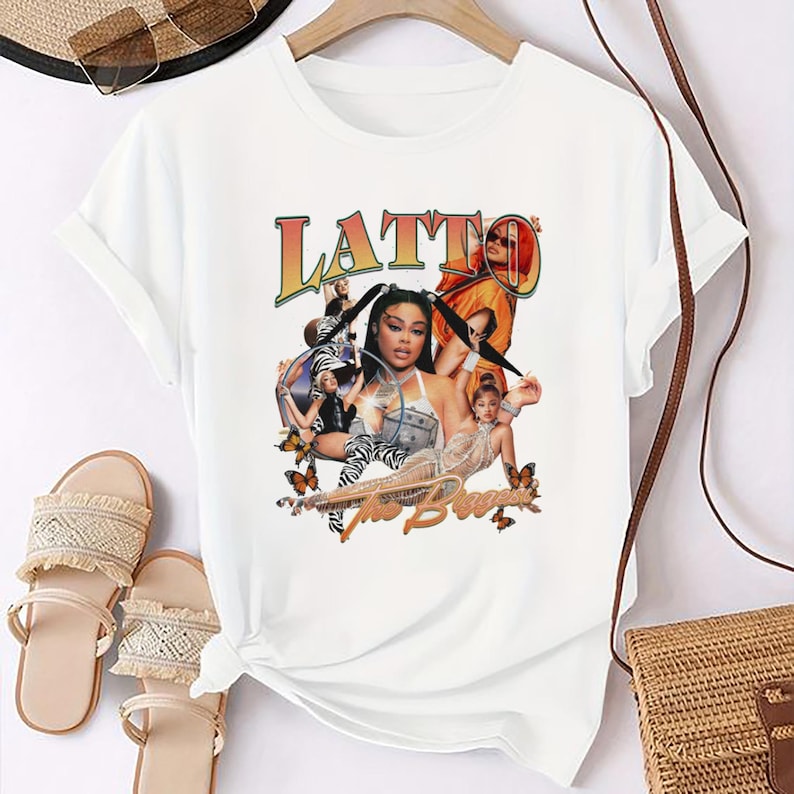 Graphic Latto Rapper Shirt 2025 Latto The Sugar Honey Iced Tea Tour Shirt