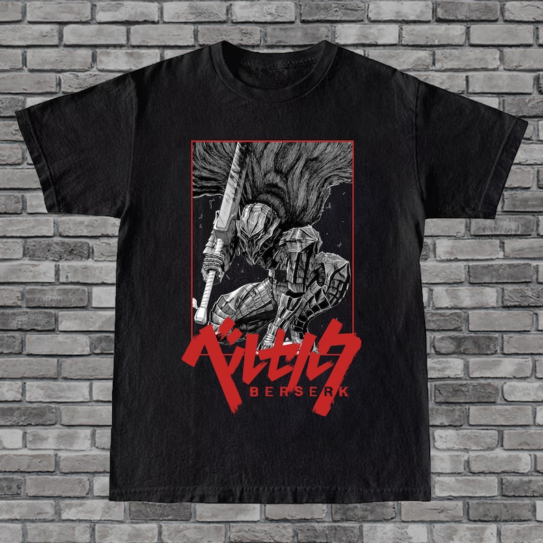 Berserker Armor Shirt Vintage Graphic Berserk Manga Shirt 1