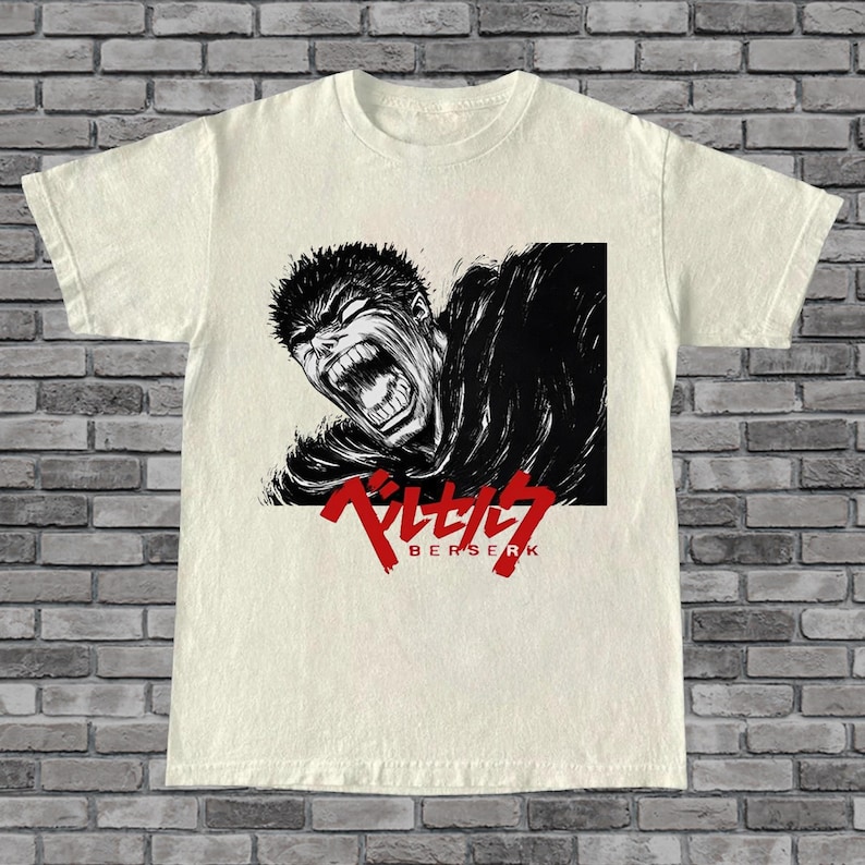 Berserker Armor Shirt Vintage Graphic Manga Shirt 1