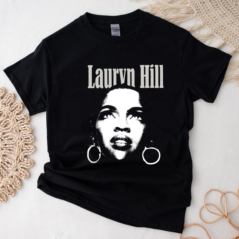 Lauryn 2025 Shirt, Black White Face, Lauryn Hill Concert Tour 2025 Shirt