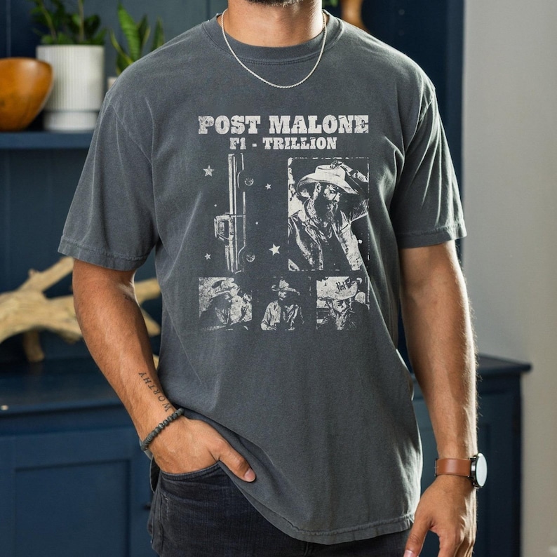 Vintage Post Malone Shirt Malone Rap Music Post Malone F1 Trillion Tour Shirt Posty Rapper