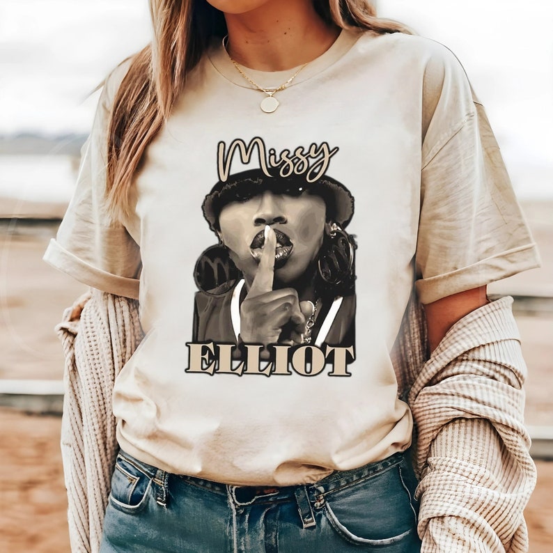 Vintage Missy Ellioshirt, Shirt, Music Tour Shirt 2024, Missy Elliott Clothing For Fan