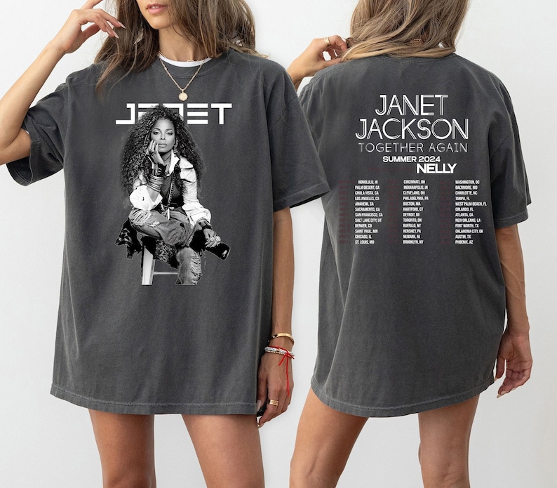 Janet Jackson Together Again Summer Tour 2025 Shirt Janet Jackson Fan Gift