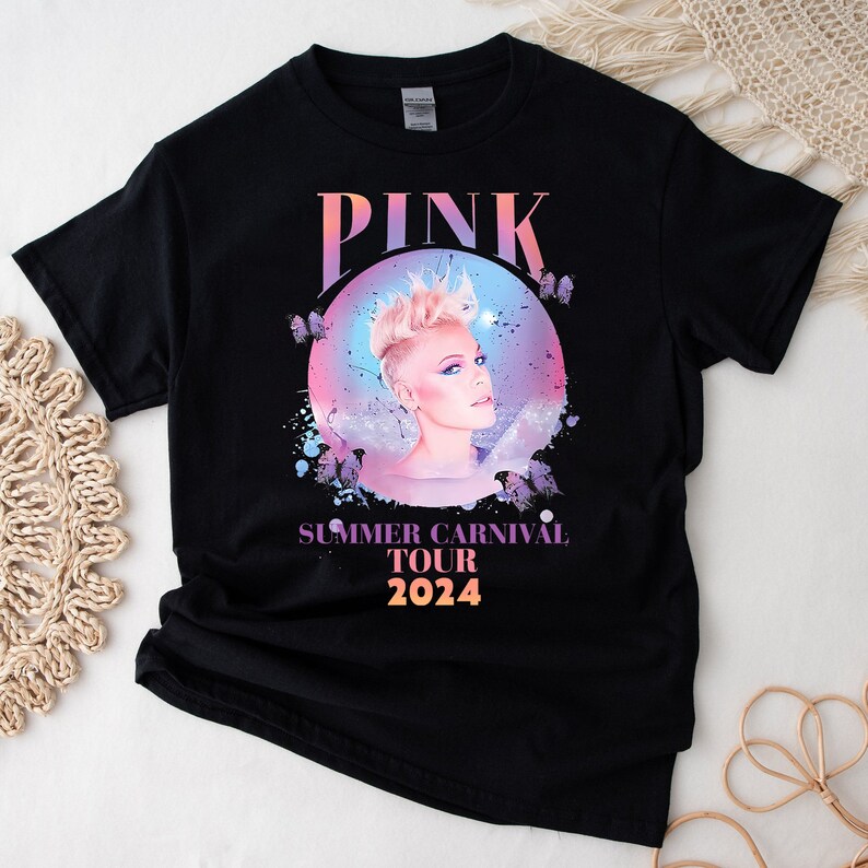 Pink Shirt Shirt Tour 2025 Summer Carnival Tour Concert Music 2024