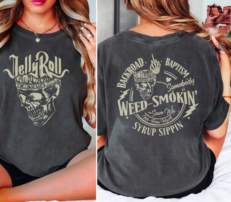 Vintage Backroad Baptism Jelly Roll Jelly Roll 2025 Concert Shirt Jelly Roll Shirt