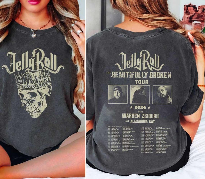 Jelly Roll The Beautifully Broken Tour 2025 2 Side Shirt Jelly Roll 2025 Concershirt