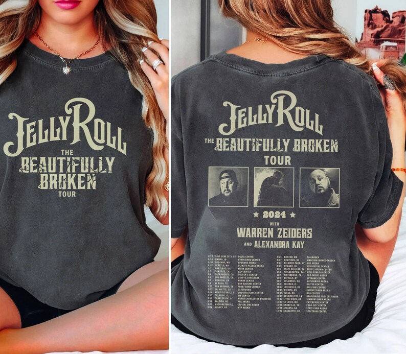 Jelly Roll The Beautifully Broken Tour 2025 2 Side Shirt Jelly Roll 2025 Concershirt