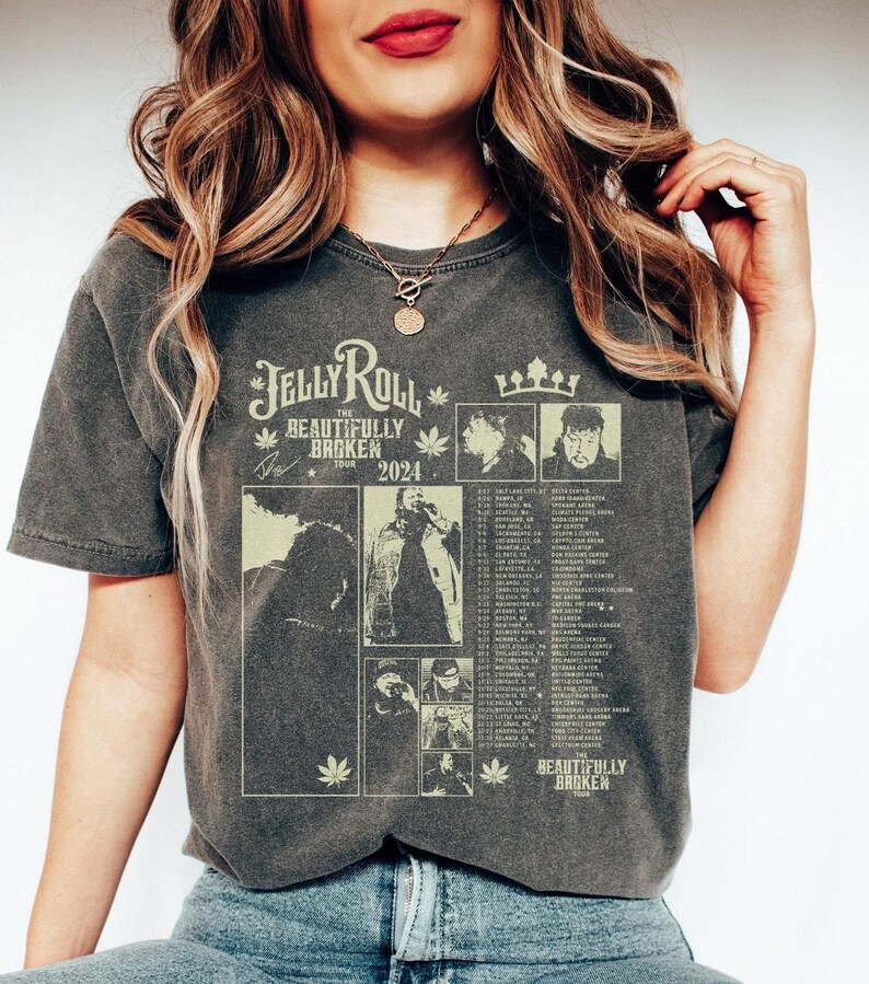 Jelly Roll The Beautifully Broken Tour 2025 Shirt Jelly Roll 2025 Concershirt