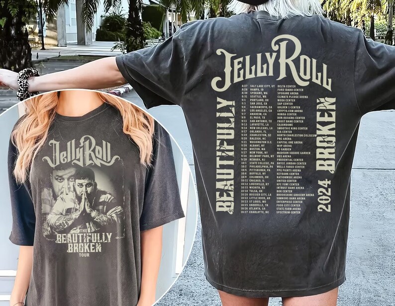 Jelly Roll The Beautifully Broken Tour 2025 2 Side Shirt Jelly Roll 2025 Concershirt