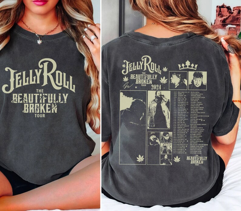 Jelly Roll The Beautifully Broken Tour 2025 2 Side Shirt Jelly Roll 2025 Concershirt