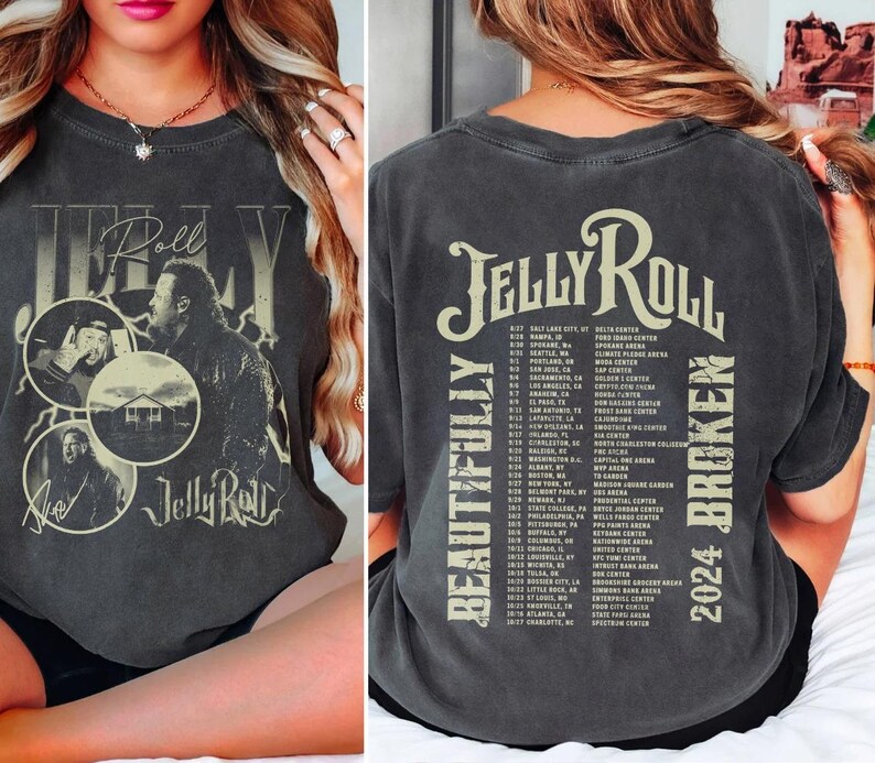 Jelly Roll The Beautifully Broken Tour 2025 2 Side Shirt Jelly Roll 2025 Concershirt