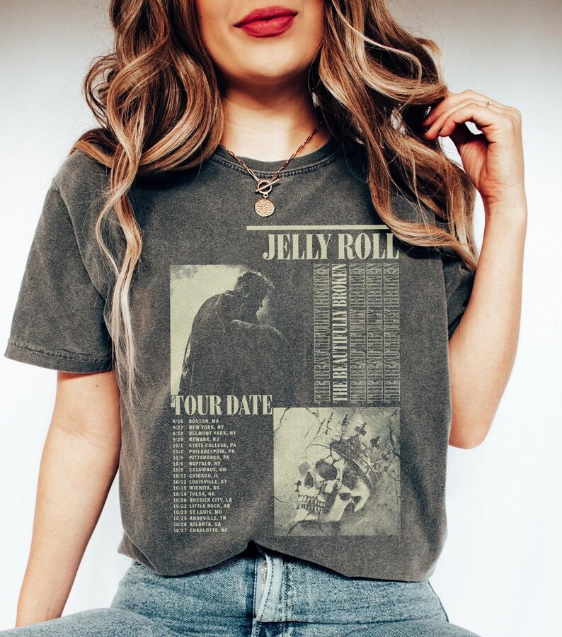 Jelly Roll Vintage Retro Shirt Jelly Roll The Beautifully Broken Tour 2025 Shirt
