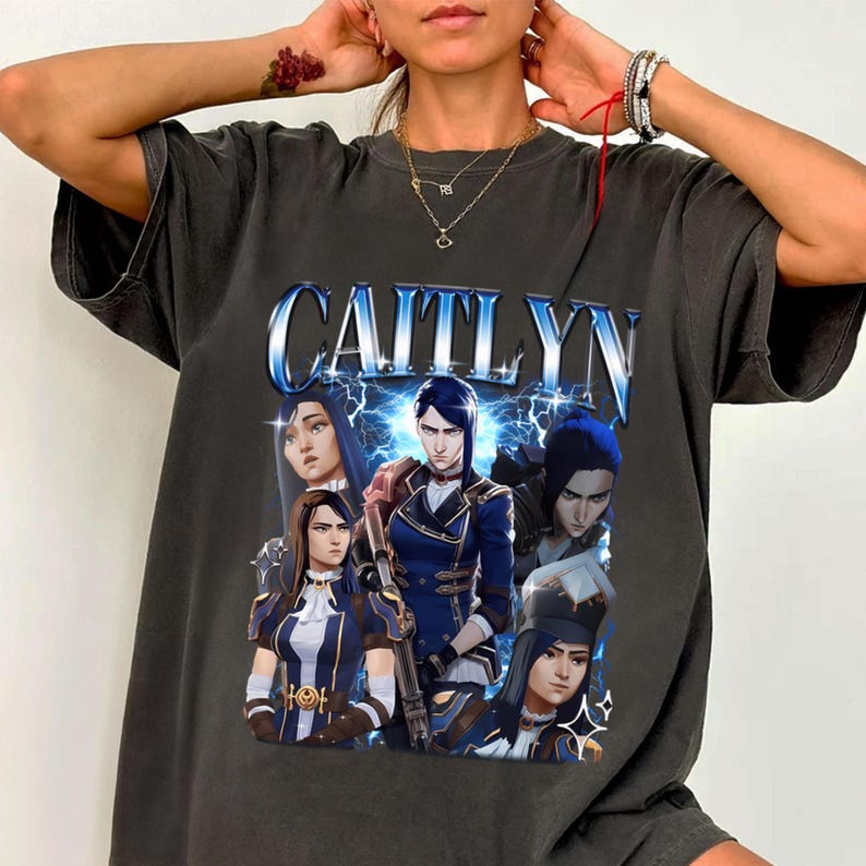 Arcane Caitlyn Shirt Powder Shirt Anime Graphic
