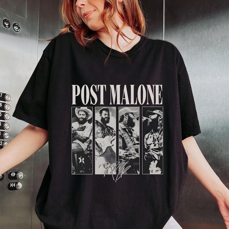 Vintage Post Malone Shirt Malone Rap Music Shirt F1 Trillion Tour Shirt