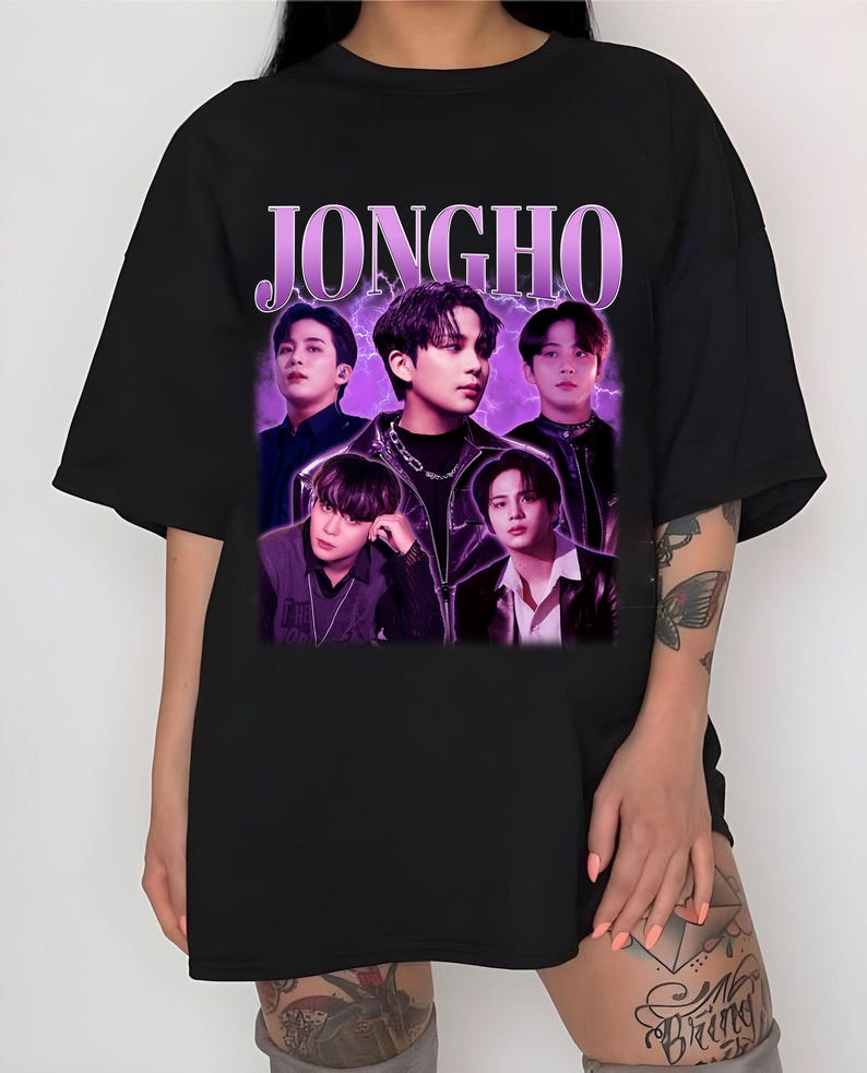 Ashirtz Jongho Retro 90S Shirt Ashirtz Kpop Shirt Kpop Merch